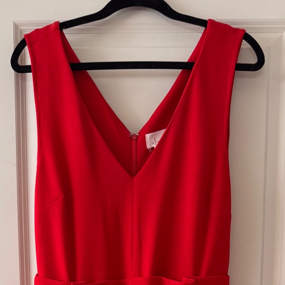 Anthropologie Red Jumpsuit Sz L